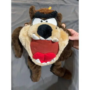 Vintage 1995‎ ACE Novelty Looney Tunes Tasmanian Devil Taz 14” Plush Stuffed Toy